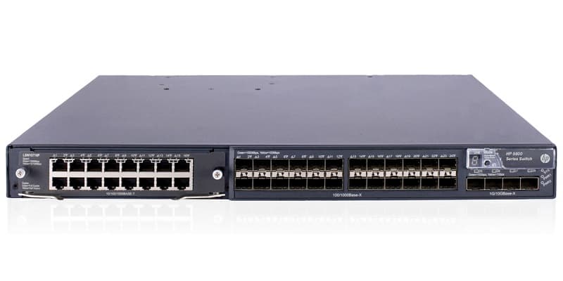 картинка Коммутатор HP Enterprise 5800-24G-SFP Switch/16-port Gig-T Module/150W AC PS (JC103B/Bundle) от магазина itmag.kz