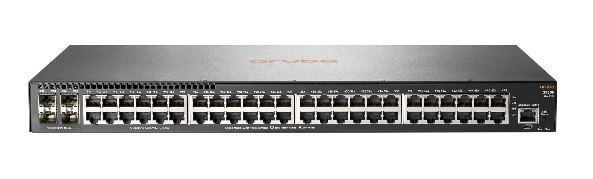 картинка Коммутатор HP Enterprise Aruba 2930F 48G 4SFP+ Switch (JL254A#ABB) от магазина itmag.kz