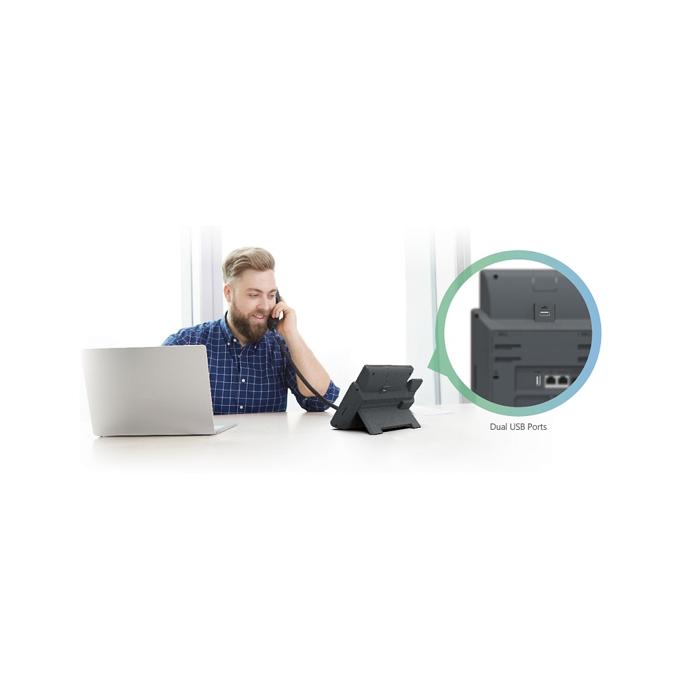 Телефон VoIP Yealink SIP-T43U черный (SIP-T43U) фото