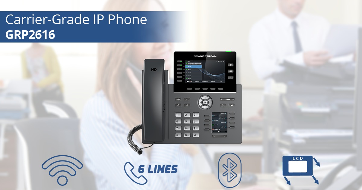 IP-телефон Grandstream GRP2616, Carrier-Grade IP Phones (GRP2616) фото