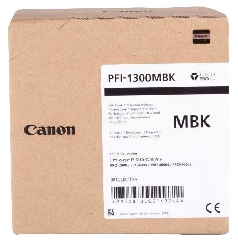 картинка Картридж Canon PFI-1300 MBK (0810C001) от магазина itmag.kz