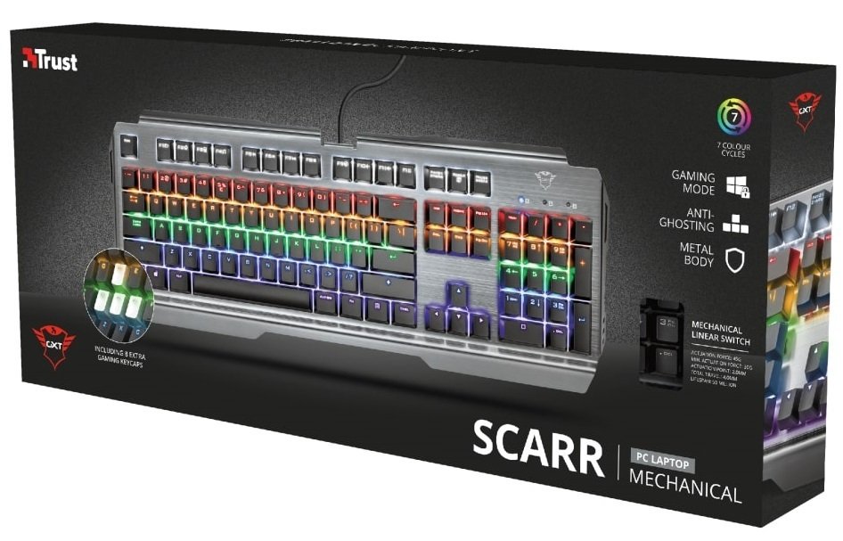 картинка Клавиатура игровая Trust RU GXT 877 Scarr Mechanical черный от магазина itmag.kz