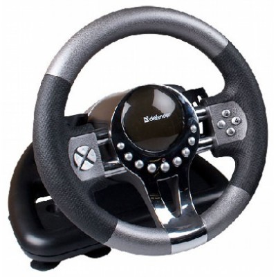 картинка Игровой руль Forsage GTR USB, 12 кнопок, рычаг передач (64367) от магазина itmag.kz
