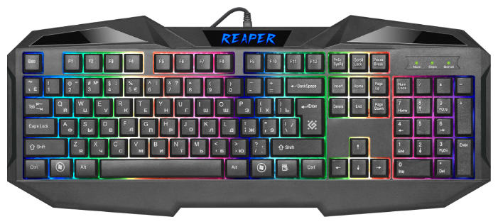 картинка Комплект игровой Defender Reaper MKP-018 RU, мышь+клавиатура+ковер от магазина itmag.kz