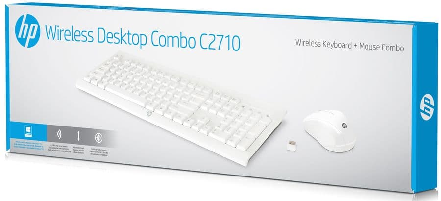 картинка Клавиатура + мышь HP M7P30AA C2710 White USB от магазина itmag.kz