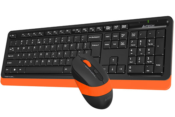 картинка Клавиатура+мышь беспроводная A4tech Fstyler FG1010-ORANGE USB от магазина itmag.kz