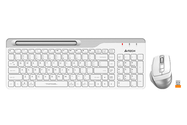 картинка Клавиатура + мышь A4Tech Fstyler FB2535C, Icy White, Bluetooth, USB<br> от магазина itmag.kz
