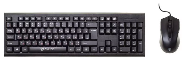 картинка Клавиатура + мышь Oklick 620M клав:черный мышь:черный USB от магазина itmag.kz