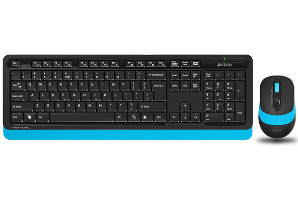картинка Клавиатура+мышь беспроводная A4tech Fstyler FG1010-BLUE USB от магазина itmag.kz