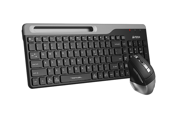 картинка Клавиатура + мышь A4Tech Fstyler FB2535C, Smoky Grey, Bluetooth, USB<br> от магазина itmag.kz