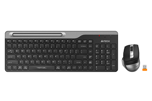 картинка Клавиатура + мышь A4Tech Fstyler FB2535C, Smoky Grey, Bluetooth, USB<br> от магазина itmag.kz