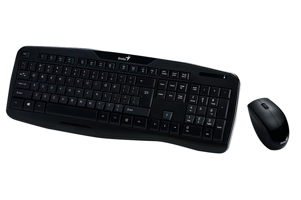 картинка Клавиатура+ мышка Genius KB-8000X, USB, Black, RU, CB, 31340005103 от магазина itmag.kz