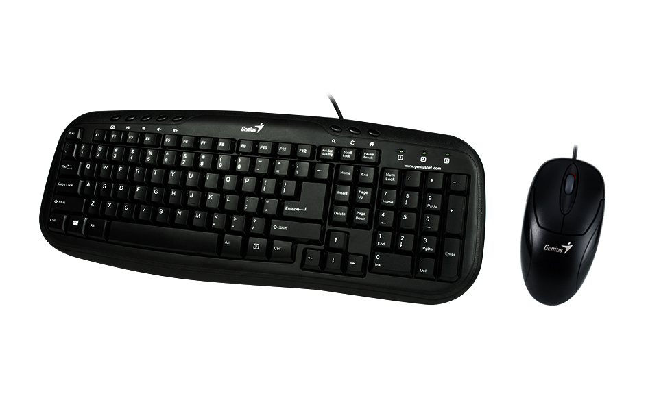 картинка Клавиатура+ мышка Genius KM-210, USB, Black, RU, CB, 31330219102 от магазина itmag.kz