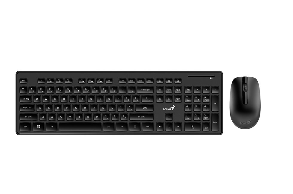 картинка Клавиатура+ мышка Genius SlimStar 8006, Black, RU, GK-170005, 31340002402 от магазина itmag.kz