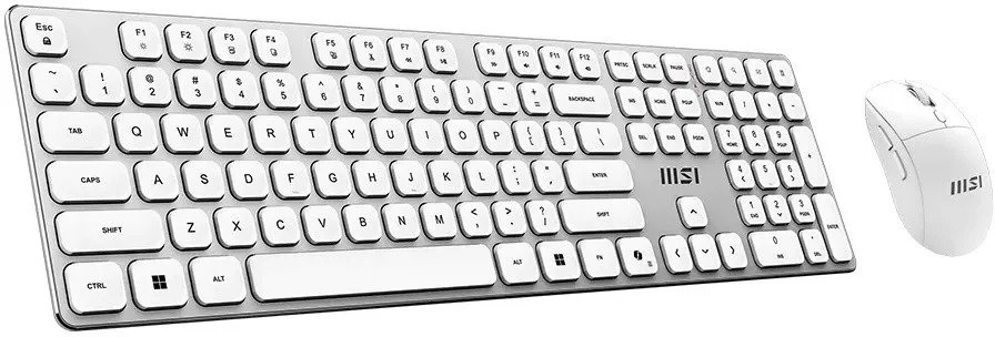 Комплект Клавиатура + Мышь MSI Forge K210 Wireless Combo, Белый (FORGE K210 W COMBO WHITE RU) фото