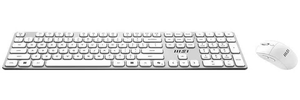 Комплект Клавиатура + Мышь MSI Forge K210 Wireless Combo, Белый (FORGE K210 W COMBO WHITE RU) фото