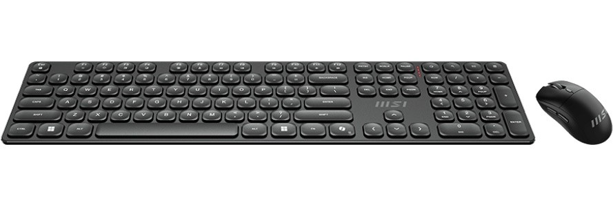 Комплект Клавиатура + Мышь MSI Forge K210 Wireless Combo, Черный (FORGE K210 W COMBO RU) фото