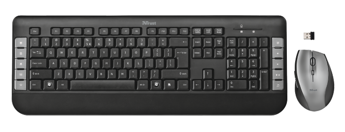 картинка Комплект клавиатура+мышь Trust Tecla черный от магазина itmag.kz