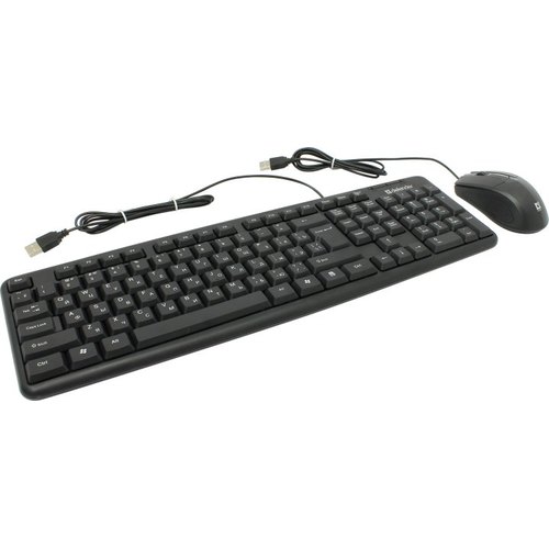 картинка Комплект проводной клавиатура+мышь Defender Dakota C-270 RU, черный от магазина itmag.kz