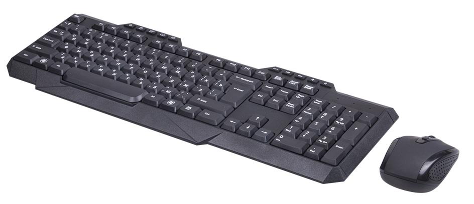 картинка Комплект беспроводной клавиатура+мышь Ritmix RKC-105W черный от магазина itmag.kz