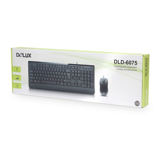 картинка Клавиатура + мышь Delux DLD-6075OUB от магазина itmag.kz