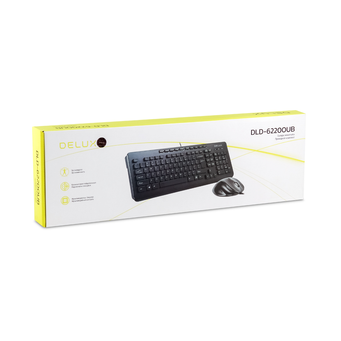 картинка Клавиатура + мышь Delux DLD-6220OUB от магазина itmag.kz
