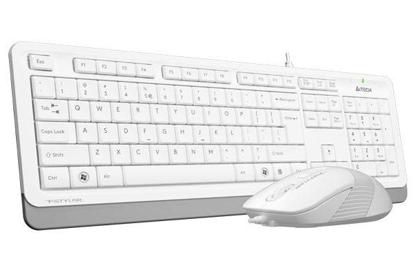 картинка Клавиатура+мышь A4tech F1010-WHITE Fstyler USB от магазина itmag.kz