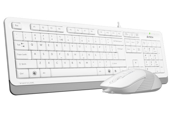 Клавиатура+мышь A4tech F1010-WHITE Fstyler USB (F1010-WHITE Fstyler) фото