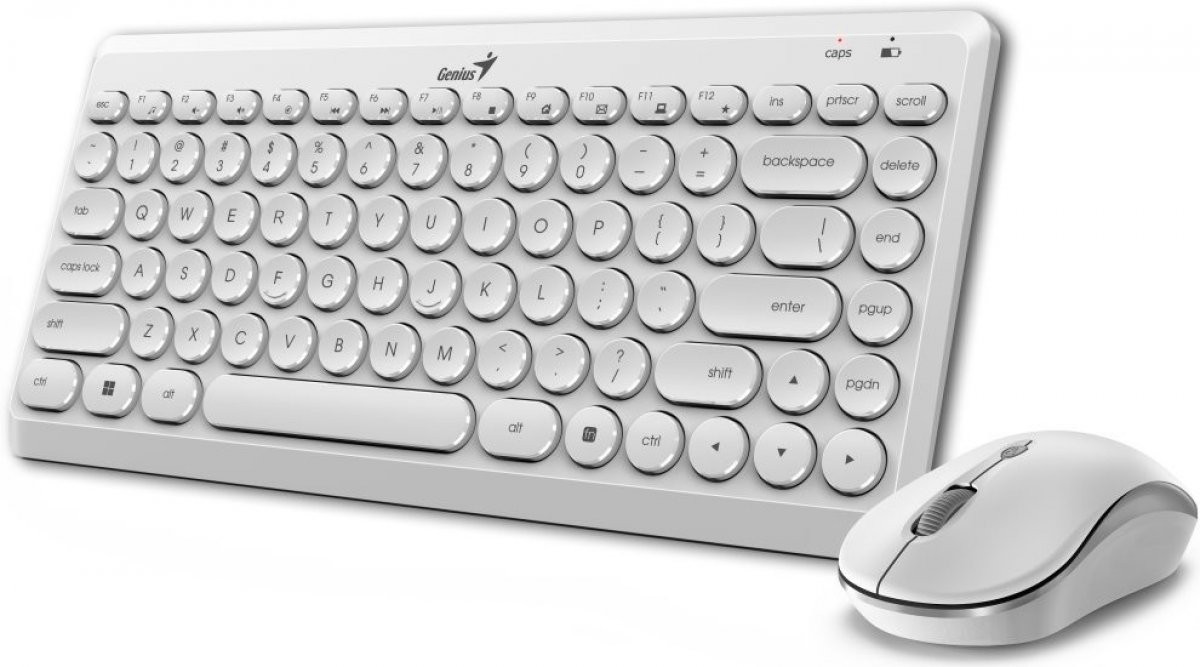 картинка Комплект Клавиатура + Мышь Genius Luxemate Q8000 White от магазина itmag.kz