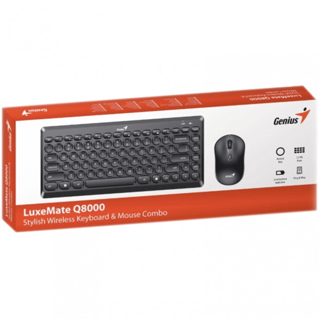 картинка Клавиатура Genius LuxeMate Q8000, + мышь, (31340013402) от магазина itmag.kz