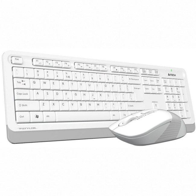 картинка Клавиатура+мышь беспроводная A4tech FG1010S-White Fstyler USB от магазина itmag.kz