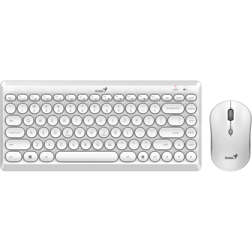 картинка Клавиатура Genius LuxeMate Q8000, + мышь, White, (31340013411) от магазина itmag.kz
