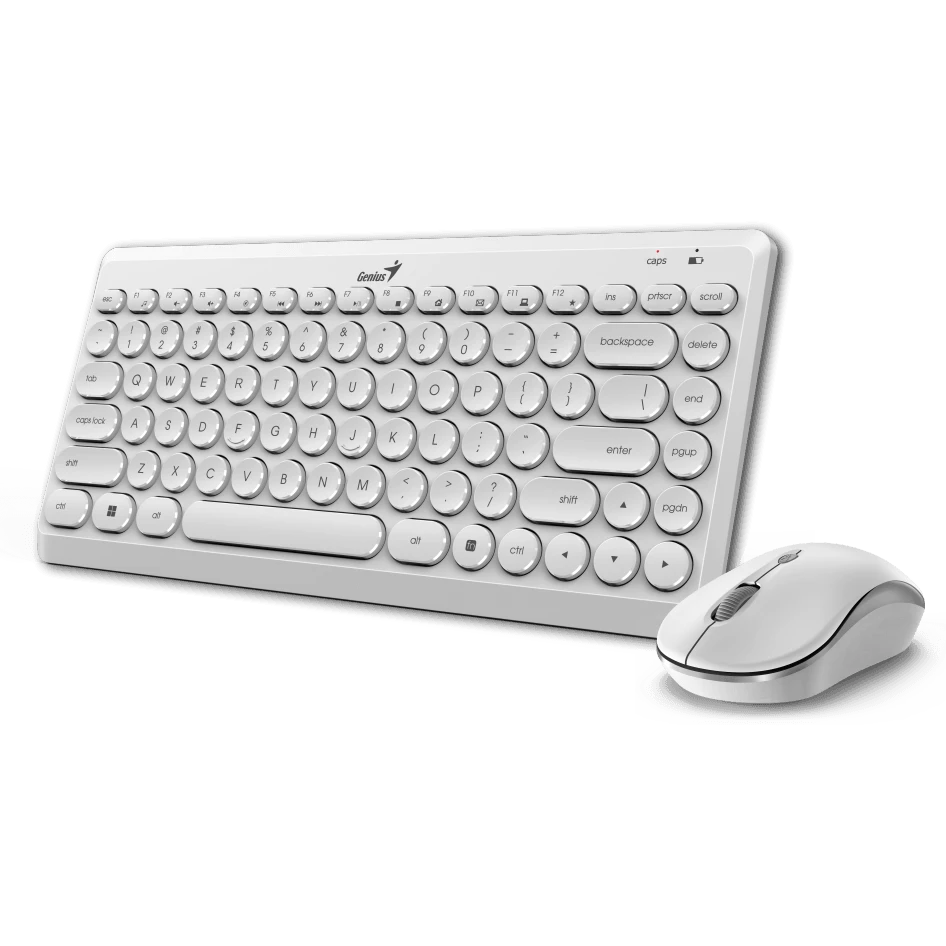 картинка Клавиатура Genius LuxeMate Q8000, + мышь, White, (31340013411) от магазина itmag.kz
