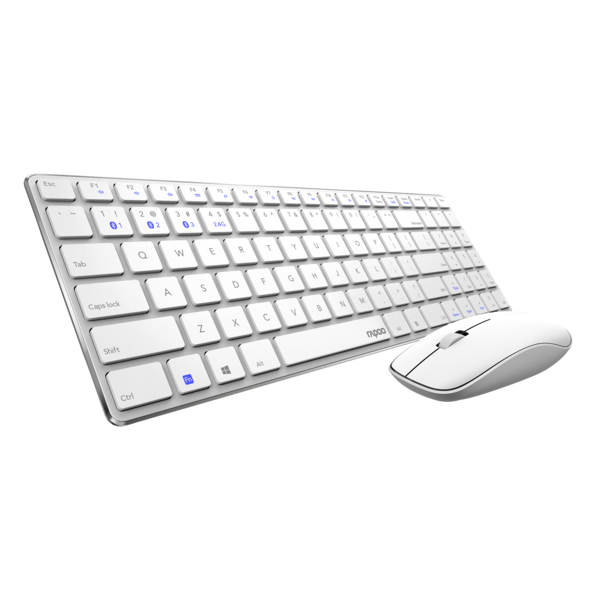 картинка Клавиатура Rapoo 9300M, White, + мышь (18479) от магазина itmag.kz