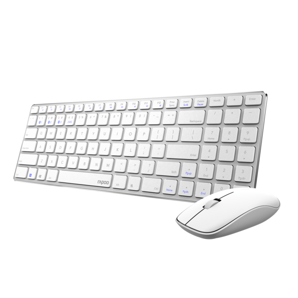 картинка Клавиатура Rapoo 9300M, White, + мышь (18479) от магазина itmag.kz
