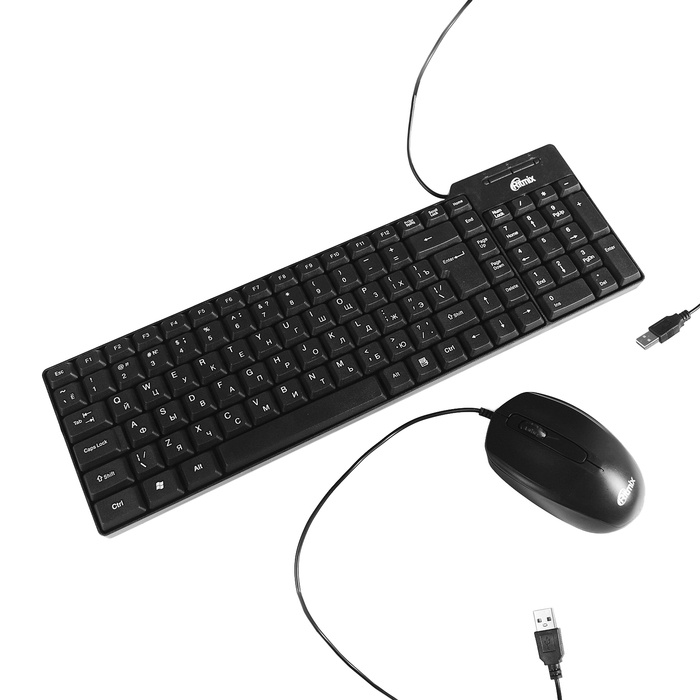картинка Клавиатура + мышь RITMIX RKC-010 Black клавиатура + мышь от магазина itmag.kz