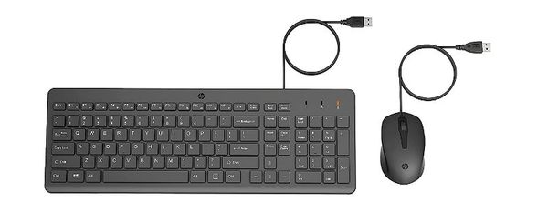 картинка Проводные клавиатура+мышь HP 100 240J7AA, HP 150 Wired Mouse от магазина itmag.kz
