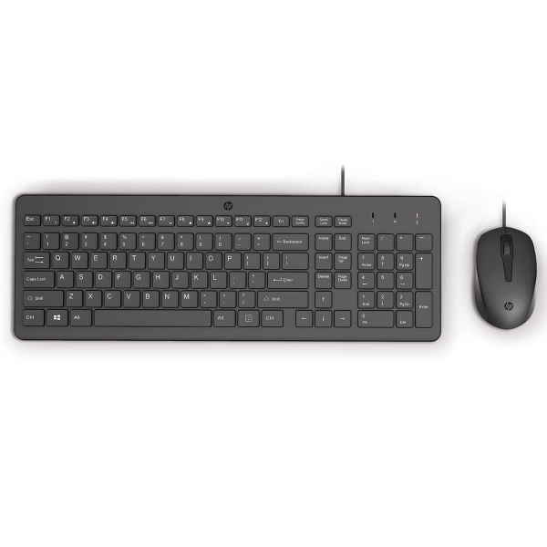 картинка Проводные клавиатура+мышь HP 100 240J7AA, HP 150 Wired Mouse от магазина itmag.kz