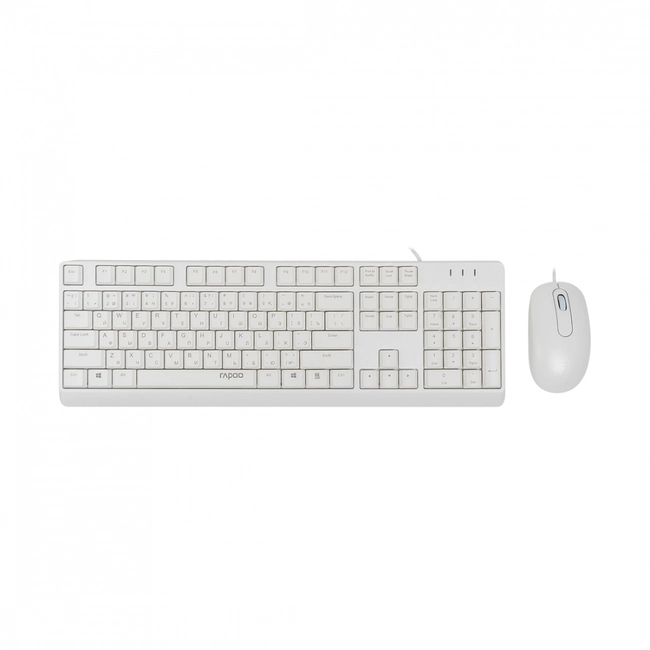 картинка Клавиатура Rapoo X130PRO, White, + мышь (12398) от магазина itmag.kz