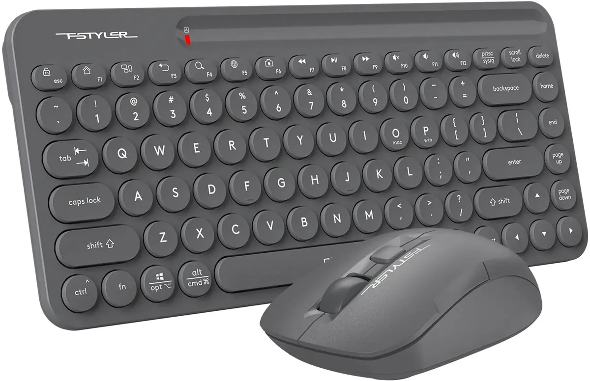 Клавиатура+мышь беспроводная A4tech Fstyler FG3200 Air 2 Grey (FG3200 Air 2 Grey) фото