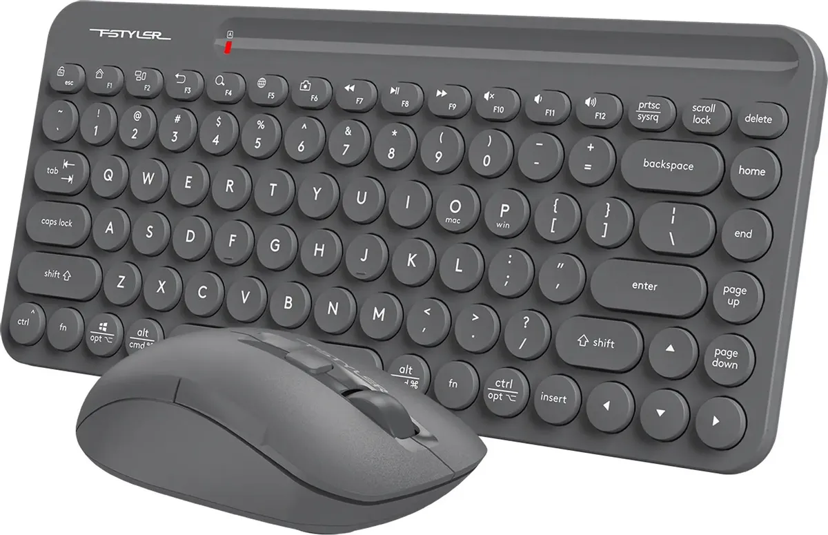 Клавиатура+мышь беспроводная A4tech Fstyler FG3200 Air 2 Grey (FG3200 Air 2 Grey) фото