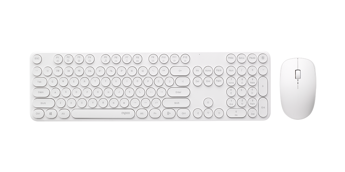 картинка Клавиатура Rapoo X260S, White, + мышь (12218) от магазина itmag.kz