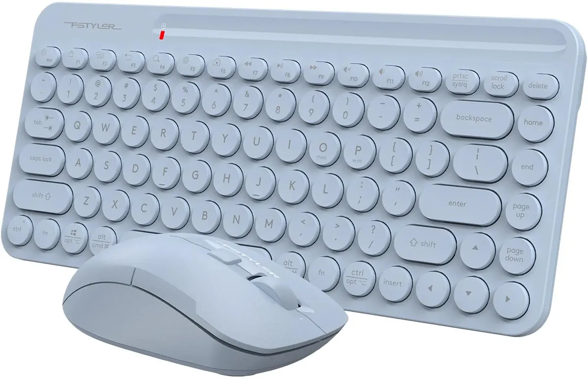 Клавиатура+мышь беспроводная A4tech Fstyler FG3200 Air 2 Blue (FG3200 Air 2 Blue) фото