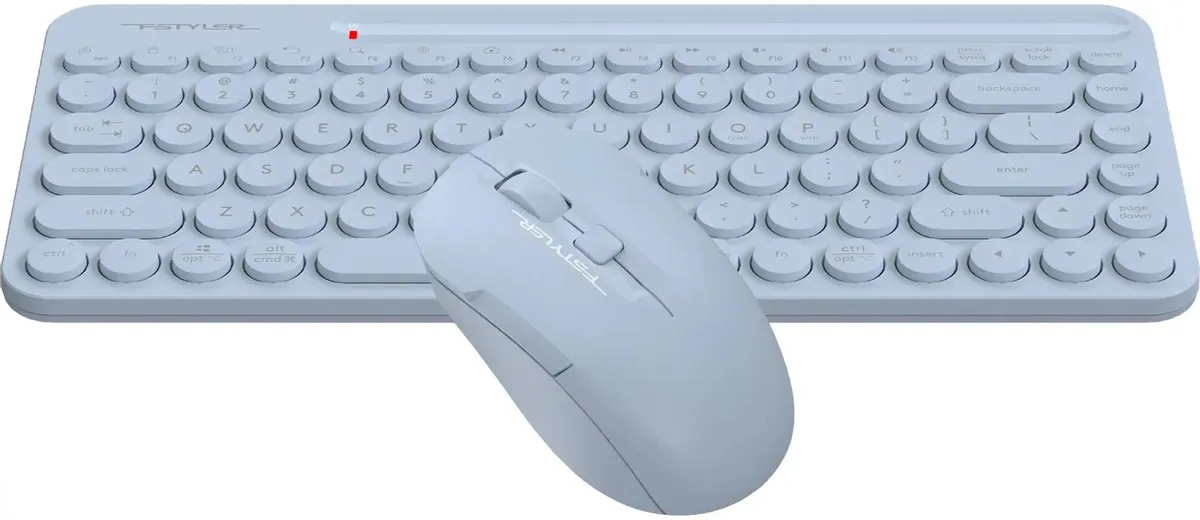 Клавиатура+мышь беспроводная A4tech Fstyler FG3200 Air 2 Blue (FG3200 Air 2 Blue) фото