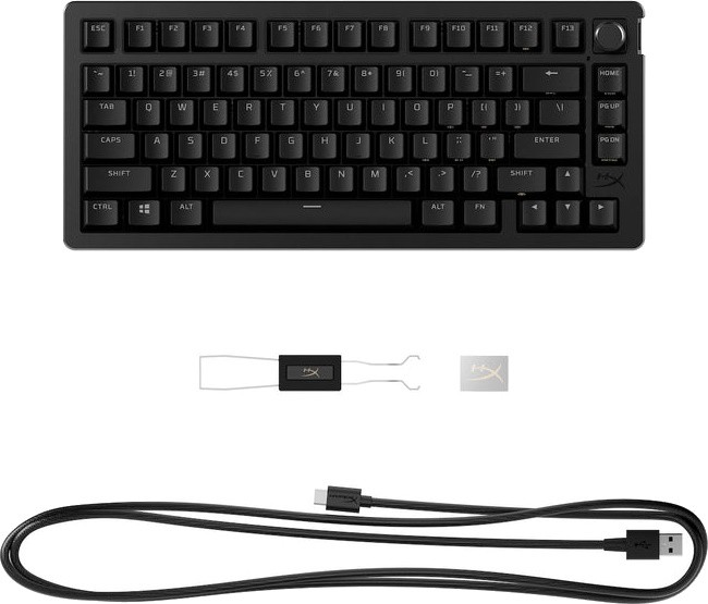 Клавиатура HyperX Alloy Rise 75, Black, Red Linear Switch (7G7A4AA) фото