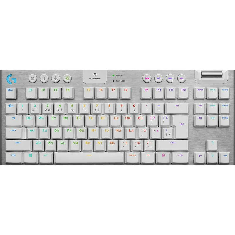 картинка Клавиатура игровая Logitech G915 TKL WHITE (920-010117)  без цифрового блока от магазина itmag.kz