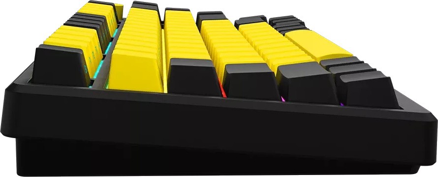Клавиатура Lorgar KBP7075W, Black/yellow (LRG-KBP7075W-YL-RU) фото