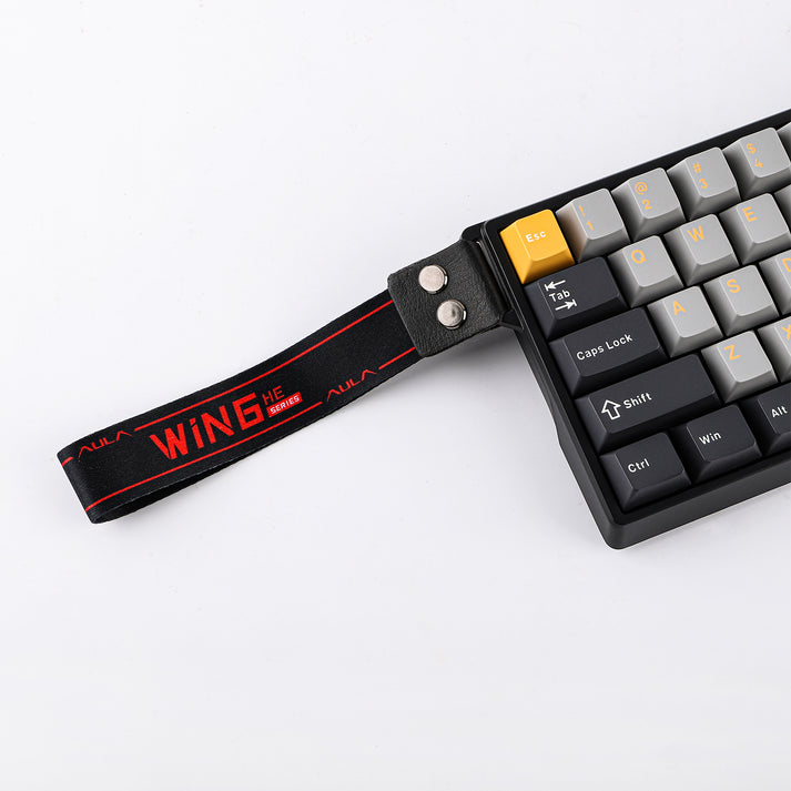 Клавиатура AULA WIN68, Gray Wood switch, Black-Grey-Yellow (WIN68HE MAX DGLGY) фото