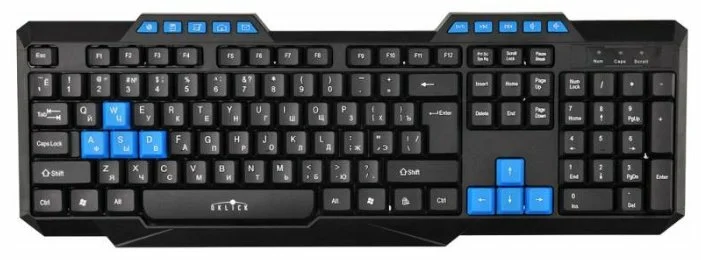 картинка Клавиатура Oklick 750G FROST WAR черный/черный USB Multimedia for gamer от магазина itmag.kz