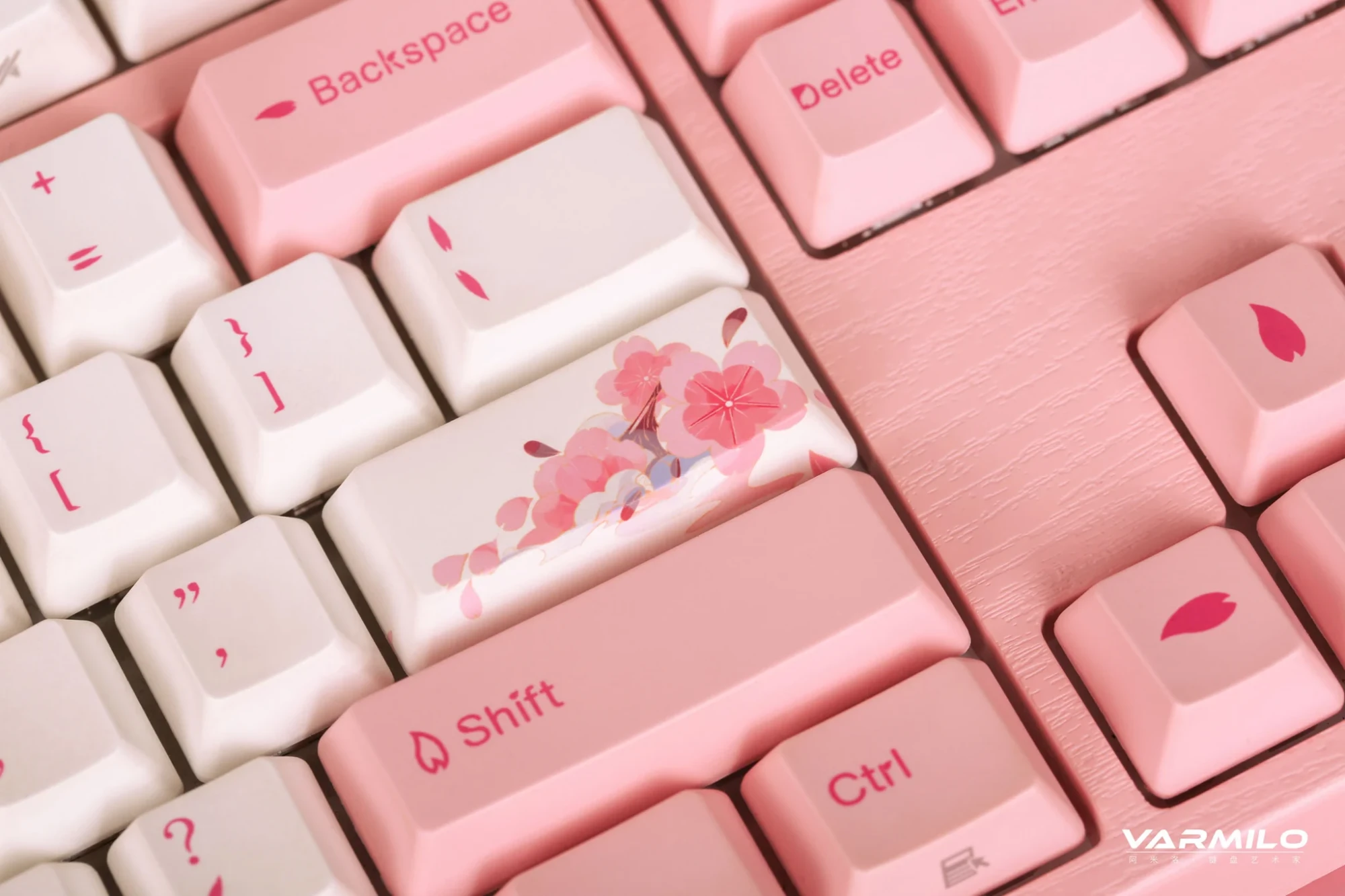 Клавиатура Varmilo Sakura, VEA108, Cherry MX Brown, Pink (385073) фото
